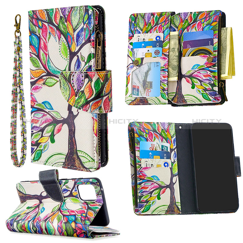 Funda de Cuero Cartera con Soporte Patron de Moda Carcasa B04F para Samsung Galaxy Note 10 Lite