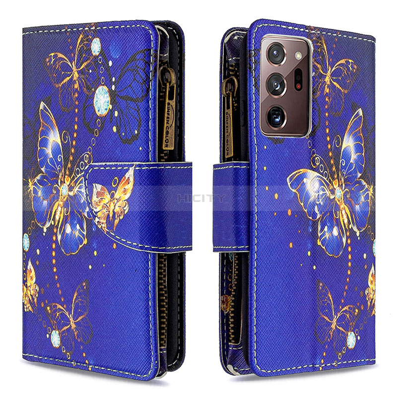 Funda de Cuero Cartera con Soporte Patron de Moda Carcasa B04F para Samsung Galaxy Note 20 Ultra 5G