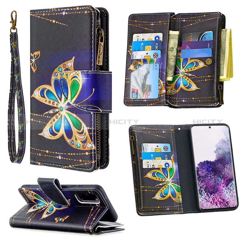 Funda de Cuero Cartera con Soporte Patron de Moda Carcasa B04F para Samsung Galaxy S20 5G