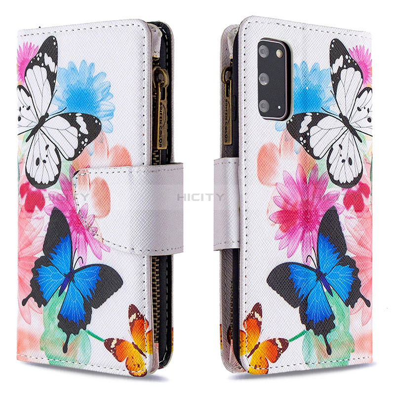 Funda de Cuero Cartera con Soporte Patron de Moda Carcasa B04F para Samsung Galaxy S20 5G