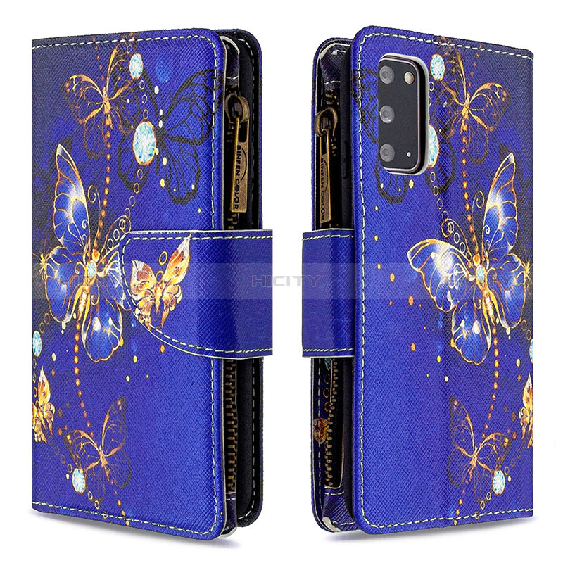 Funda de Cuero Cartera con Soporte Patron de Moda Carcasa B04F para Samsung Galaxy S20