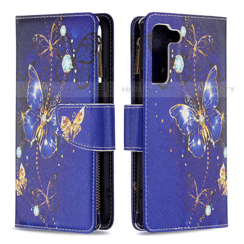 Funda de Cuero Cartera con Soporte Patron de Moda Carcasa B04F para Samsung Galaxy S21 FE 5G