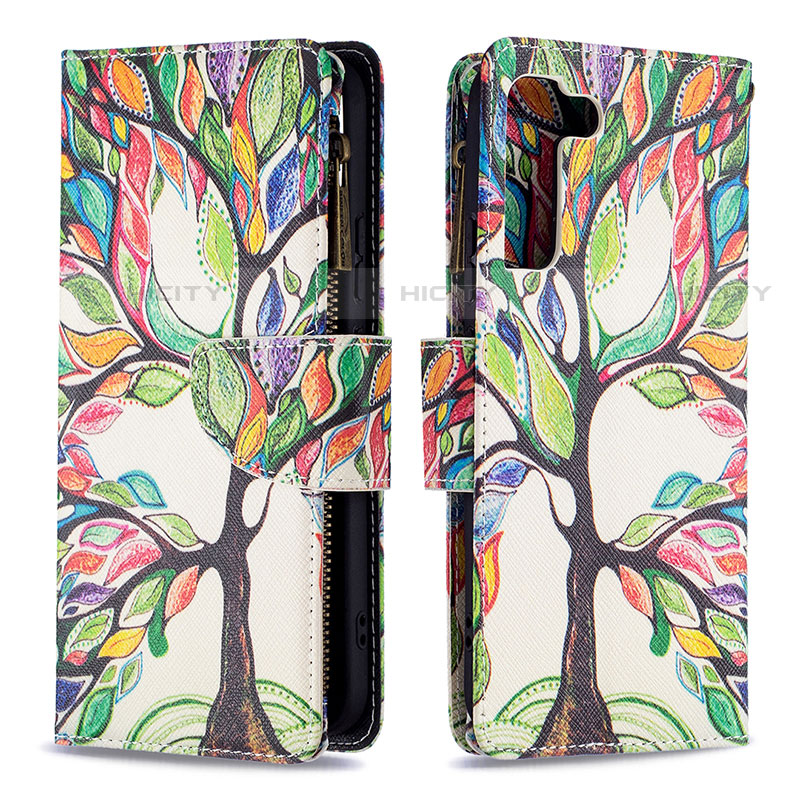 Funda de Cuero Cartera con Soporte Patron de Moda Carcasa B04F para Samsung Galaxy S22 5G