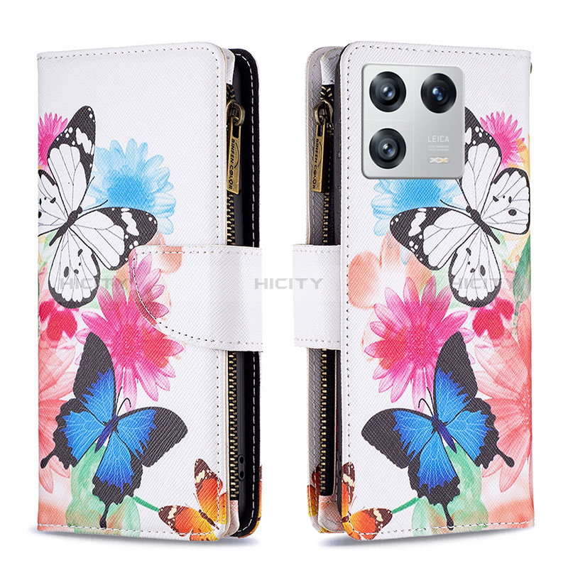 Funda de Cuero Cartera con Soporte Patron de Moda Carcasa B04F para Xiaomi Mi 13 5G Vistoso