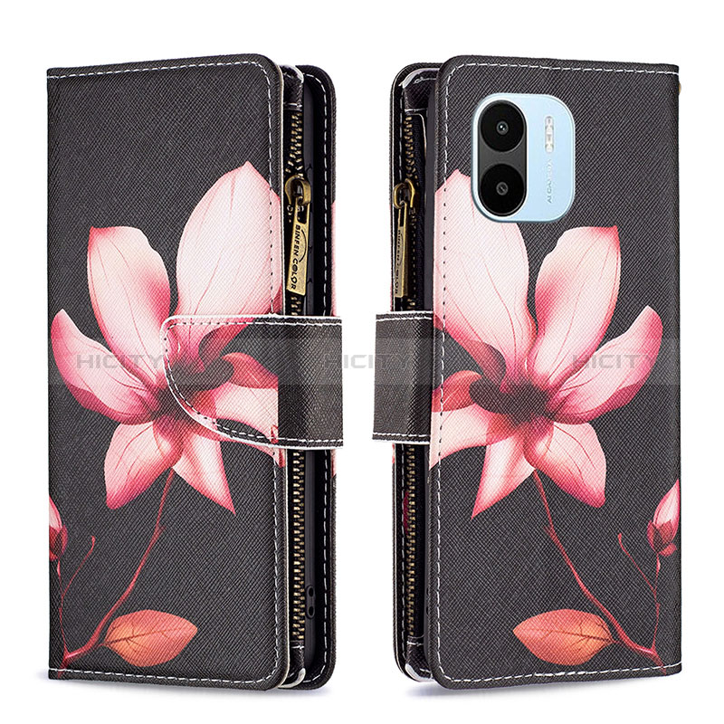 Funda de Cuero Cartera con Soporte Patron de Moda Carcasa B04F para Xiaomi Poco C50