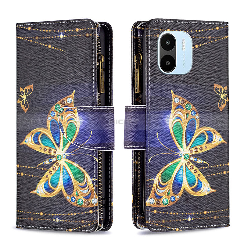 Funda de Cuero Cartera con Soporte Patron de Moda Carcasa B04F para Xiaomi Poco C50