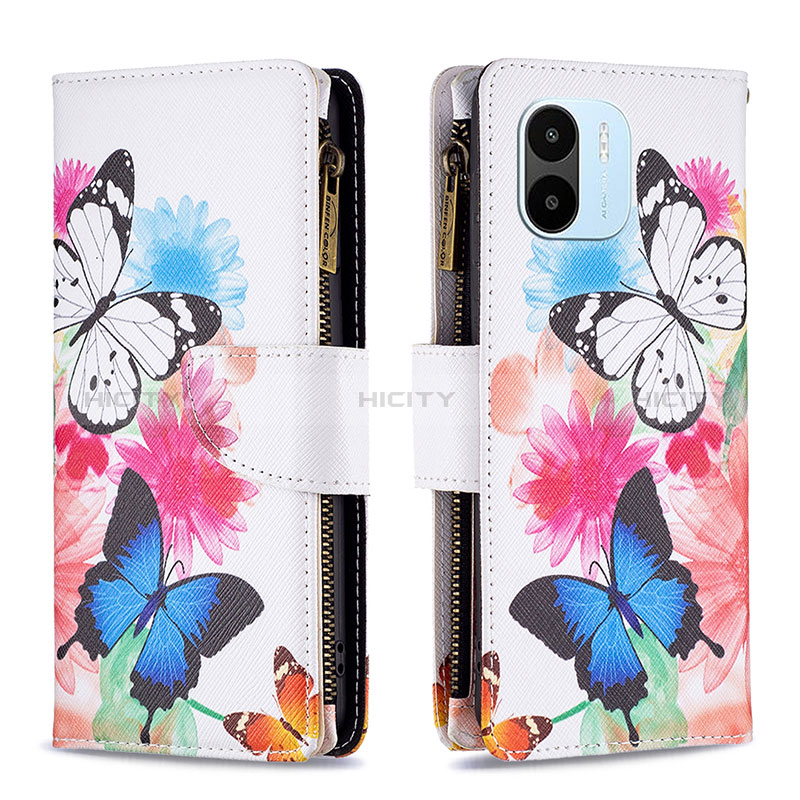 Funda de Cuero Cartera con Soporte Patron de Moda Carcasa B04F para Xiaomi Poco C50