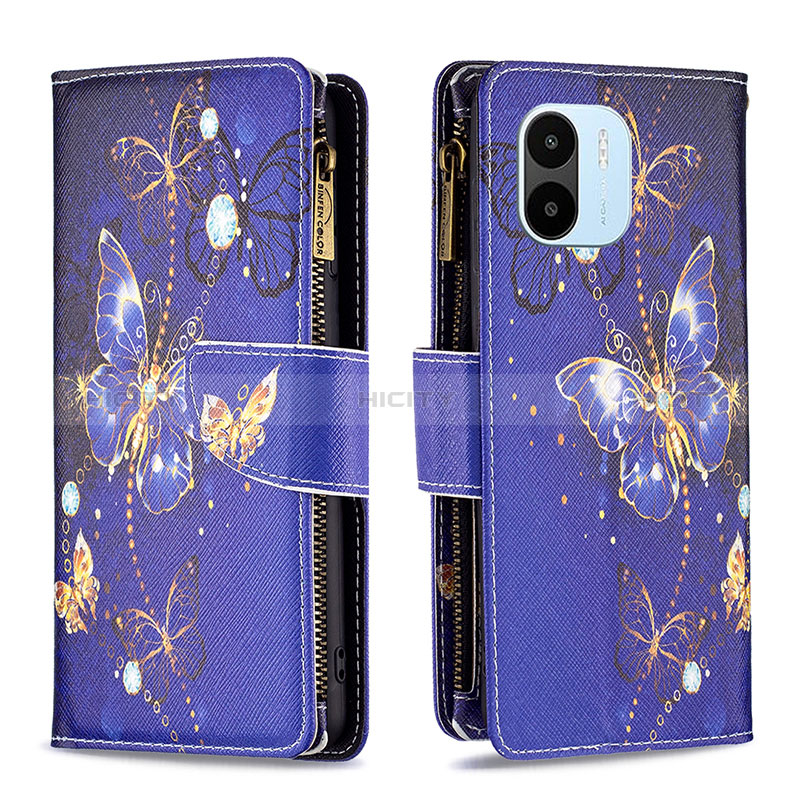 Funda de Cuero Cartera con Soporte Patron de Moda Carcasa B04F para Xiaomi Poco C50