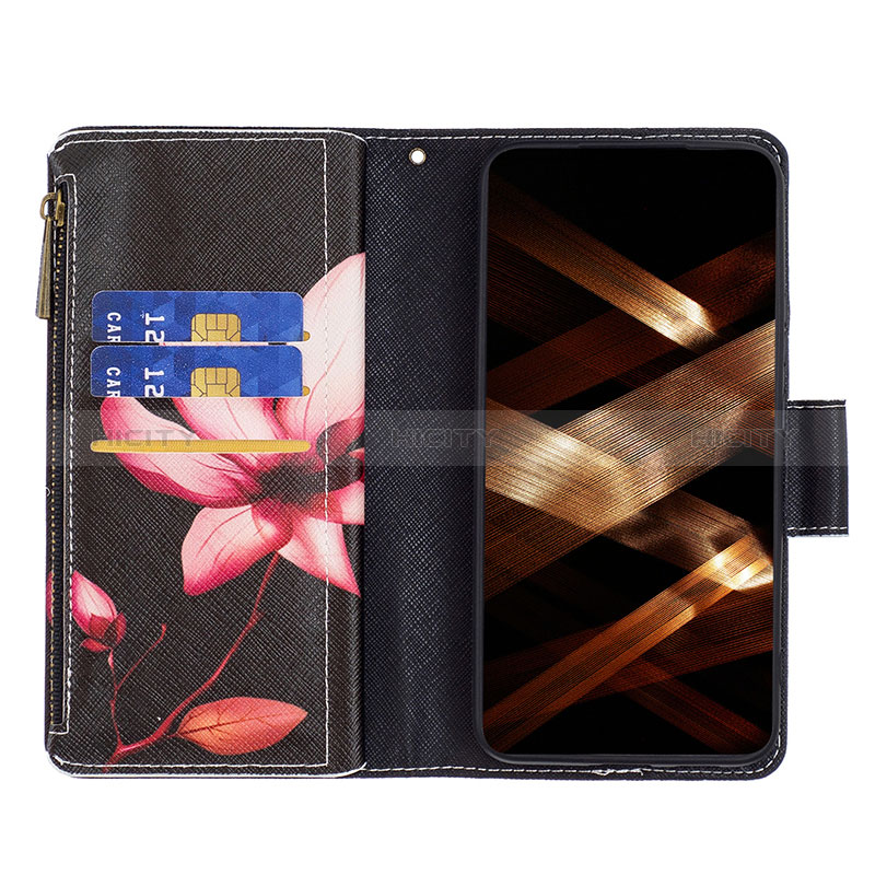 Funda de Cuero Cartera con Soporte Patron de Moda Carcasa B04F para Xiaomi Poco F5 5G