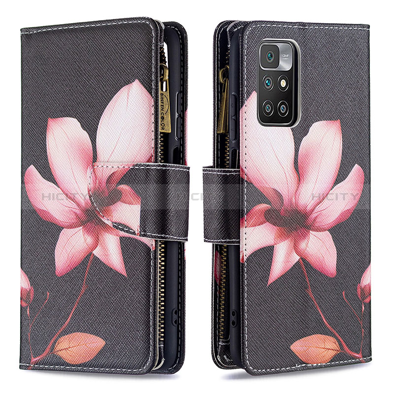 Funda de Cuero Cartera con Soporte Patron de Moda Carcasa B04F para Xiaomi Redmi 10 (2022)