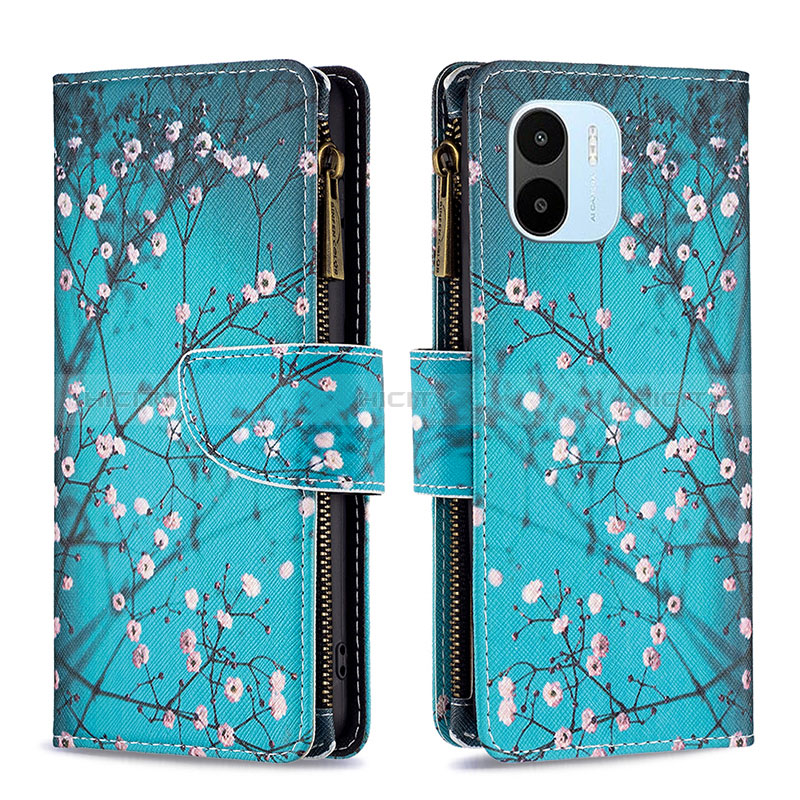 Funda de Cuero Cartera con Soporte Patron de Moda Carcasa B04F para Xiaomi Redmi A2