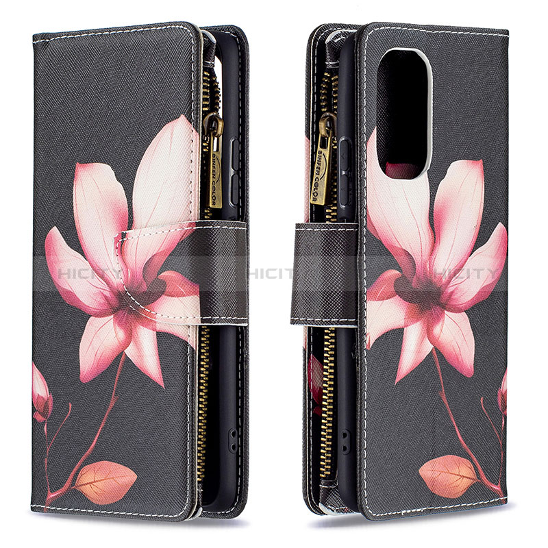 Funda de Cuero Cartera con Soporte Patron de Moda Carcasa B04F para Xiaomi Redmi K40 Pro 5G