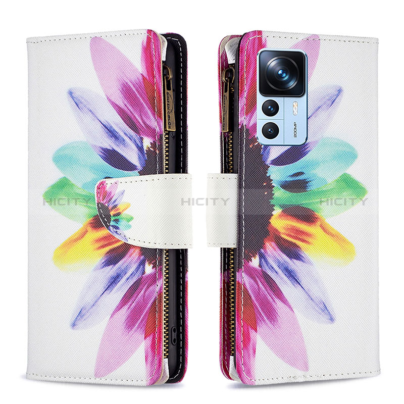 Funda de Cuero Cartera con Soporte Patron de Moda Carcasa B04F para Xiaomi Redmi K50 Ultra 5G