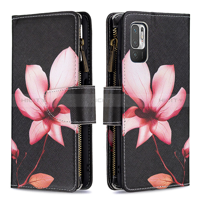 Funda de Cuero Cartera con Soporte Patron de Moda Carcasa B04F para Xiaomi Redmi Note 10T 5G