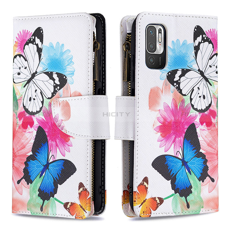 Funda de Cuero Cartera con Soporte Patron de Moda Carcasa B04F para Xiaomi Redmi Note 10T 5G Vistoso