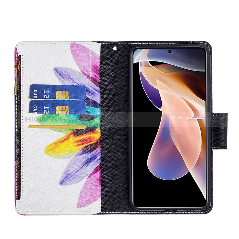 Funda de Cuero Cartera con Soporte Patron de Moda Carcasa B04F para Xiaomi Redmi Note 11 Pro+ Plus 5G