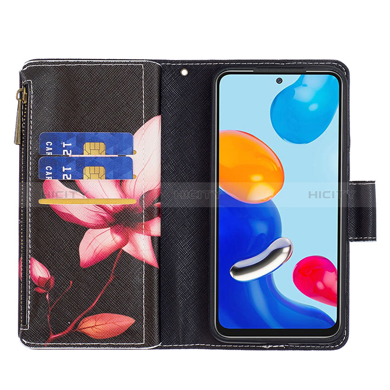 Funda de Cuero Cartera con Soporte Patron de Moda Carcasa B04F para Xiaomi Redmi Note 11S 4G