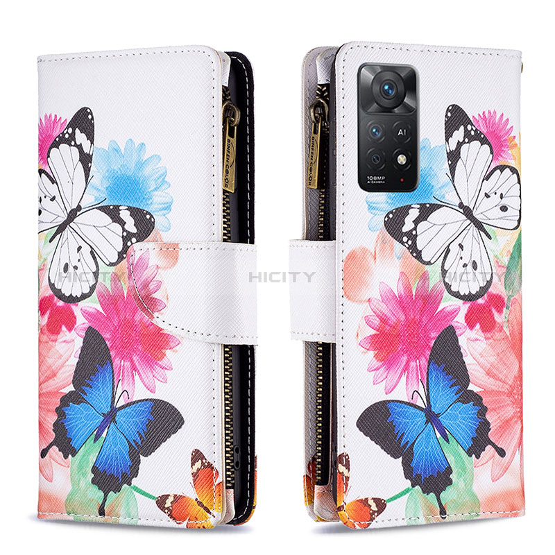 Funda de Cuero Cartera con Soporte Patron de Moda Carcasa B04F para Xiaomi Redmi Note 12 Pro 4G Vistoso