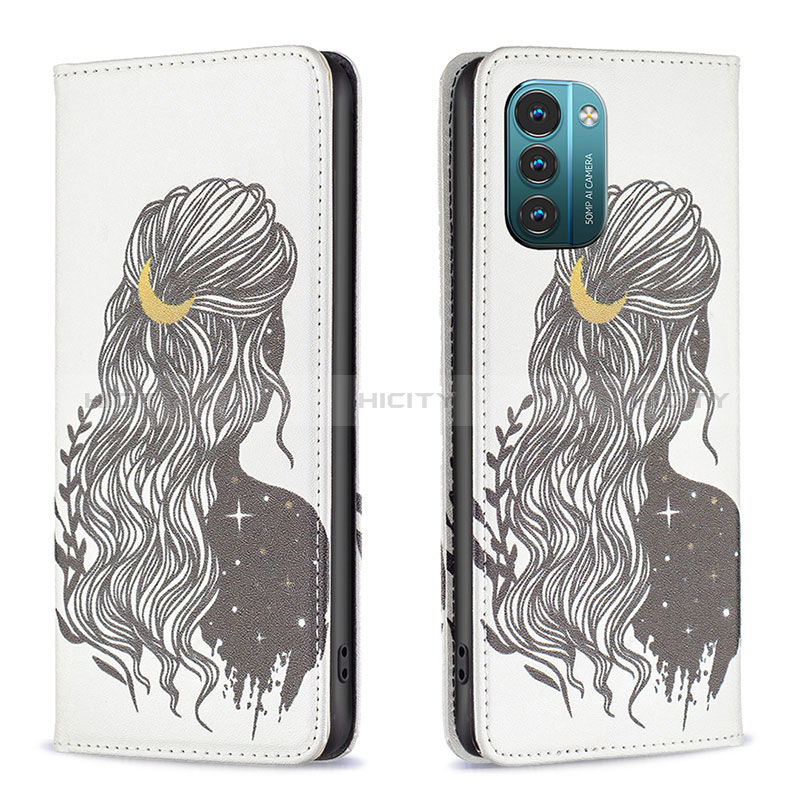 Funda de Cuero Cartera con Soporte Patron de Moda Carcasa B05F para Nokia G11