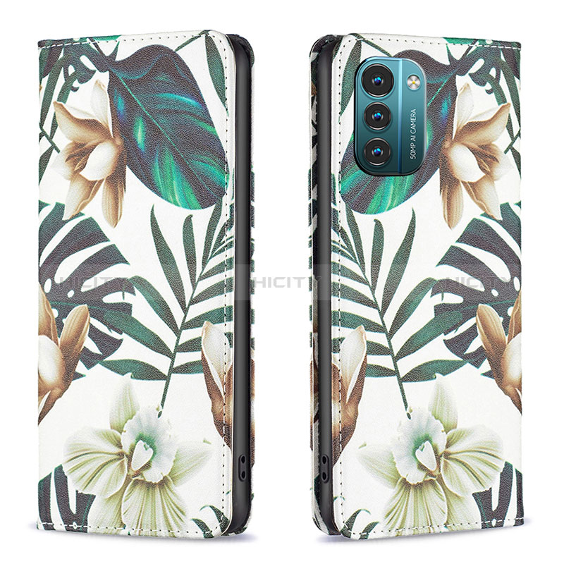 Funda de Cuero Cartera con Soporte Patron de Moda Carcasa B05F para Nokia G11