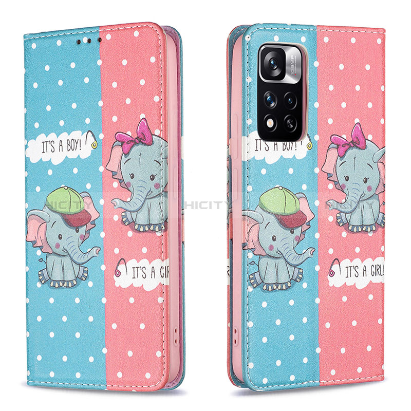 Funda de Cuero Cartera con Soporte Patron de Moda Carcasa B05F para Xiaomi Mi 11i 5G (2022)