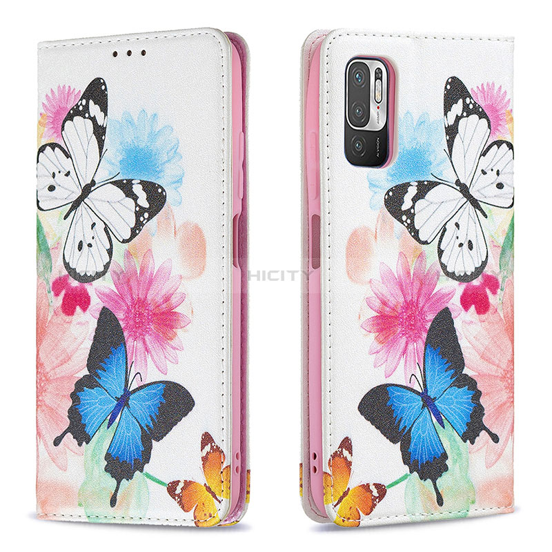 Funda de Cuero Cartera con Soporte Patron de Moda Carcasa B05F para Xiaomi POCO M3 Pro 5G