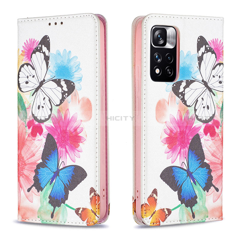 Funda de Cuero Cartera con Soporte Patron de Moda Carcasa B05F para Xiaomi Poco X4 NFC