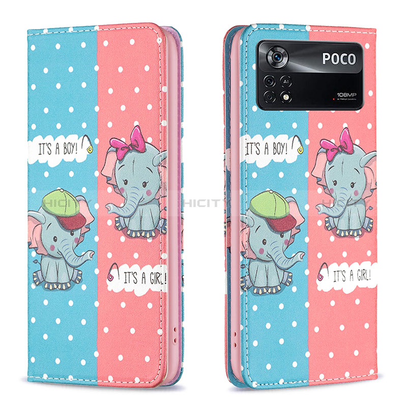 Funda de Cuero Cartera con Soporte Patron de Moda Carcasa B05F para Xiaomi Poco X4 Pro 5G