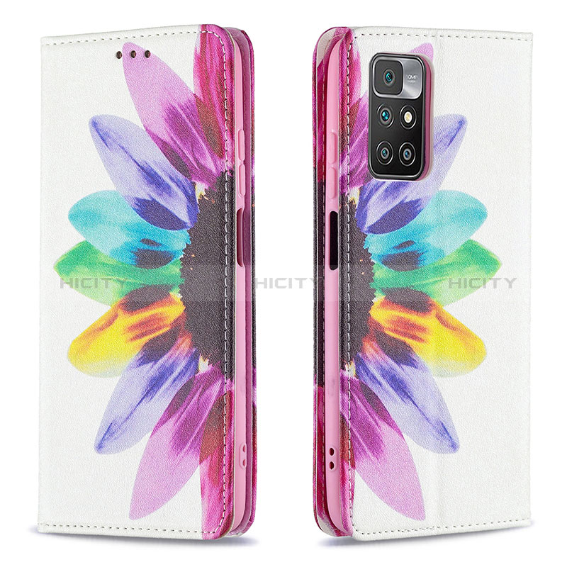 Funda de Cuero Cartera con Soporte Patron de Moda Carcasa B05F para Xiaomi Redmi 10 (2022) Multicolor