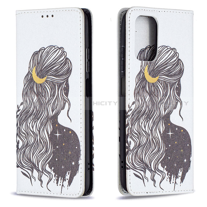 Funda de Cuero Cartera con Soporte Patron de Moda Carcasa B05F para Xiaomi Redmi Note 10 4G