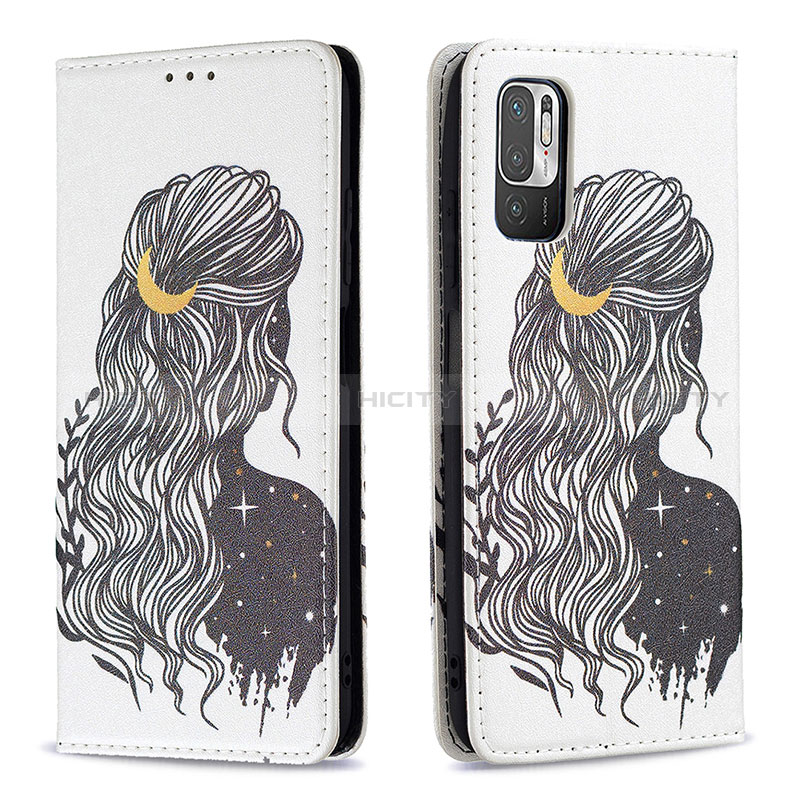 Funda de Cuero Cartera con Soporte Patron de Moda Carcasa B05F para Xiaomi Redmi Note 10 5G