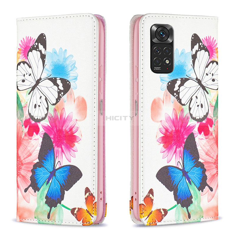 Funda de Cuero Cartera con Soporte Patron de Moda Carcasa B05F para Xiaomi Redmi Note 11 4G (2022)