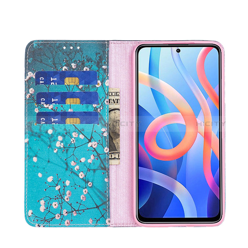 Funda de Cuero Cartera con Soporte Patron de Moda Carcasa B05F para Xiaomi Redmi Note 11 5G