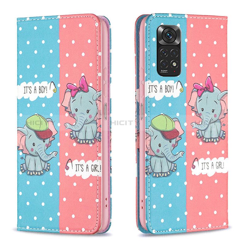 Funda de Cuero Cartera con Soporte Patron de Moda Carcasa B05F para Xiaomi Redmi Note 11S 4G