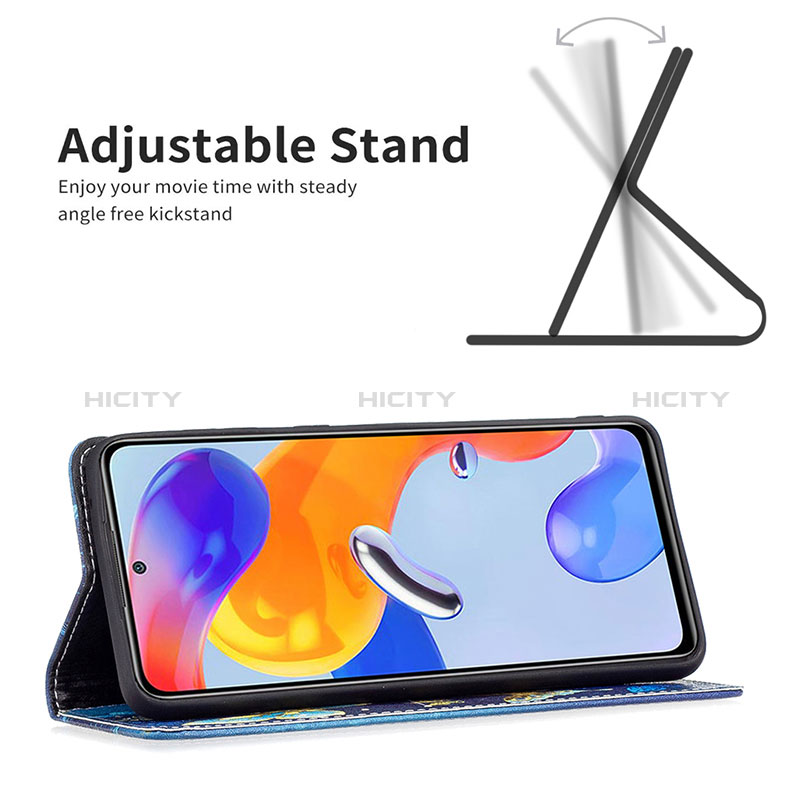 Funda de Cuero Cartera con Soporte Patron de Moda Carcasa B05F para Xiaomi Redmi Note 12 Pro 4G