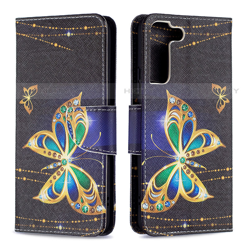 Funda de Cuero Cartera con Soporte Patron de Moda Carcasa B09F para Samsung Galaxy S21 5G