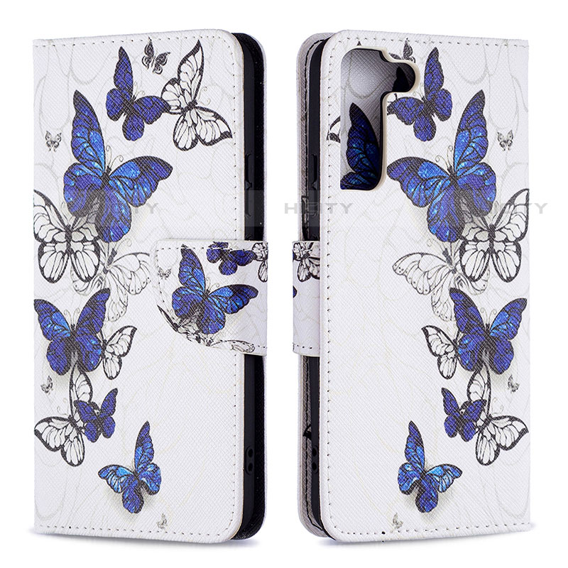 Funda de Cuero Cartera con Soporte Patron de Moda Carcasa B09F para Samsung Galaxy S21 5G