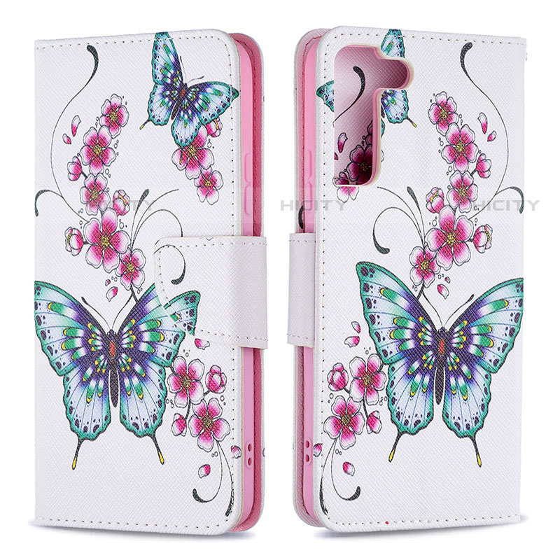 Funda de Cuero Cartera con Soporte Patron de Moda Carcasa B09F para Samsung Galaxy S21 FE 5G Vistoso