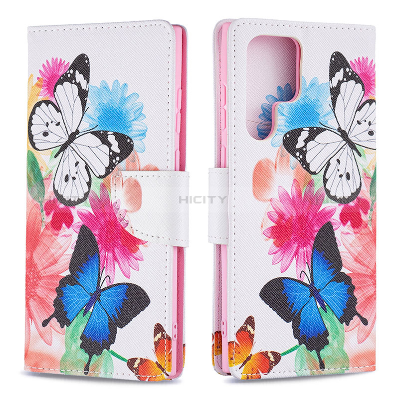 Funda de Cuero Cartera con Soporte Patron de Moda Carcasa B09F para Samsung Galaxy S24 Ultra 5G