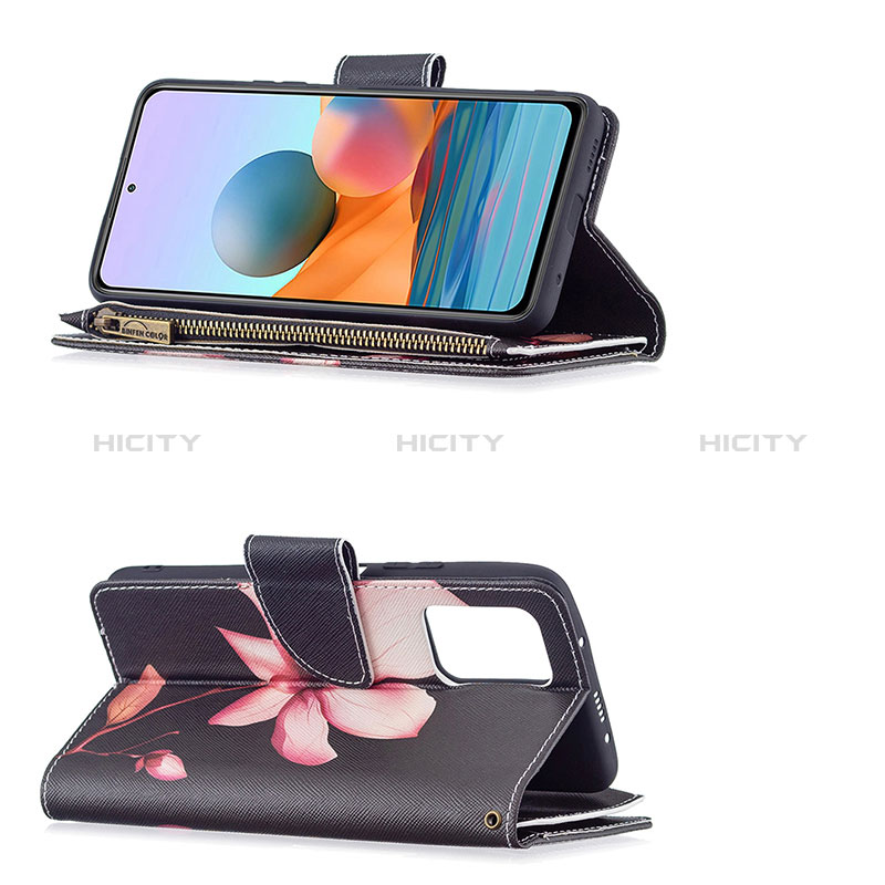 Funda de Cuero Cartera con Soporte Patron de Moda Carcasa BF3 para Xiaomi Redmi Note 10 Pro 4G