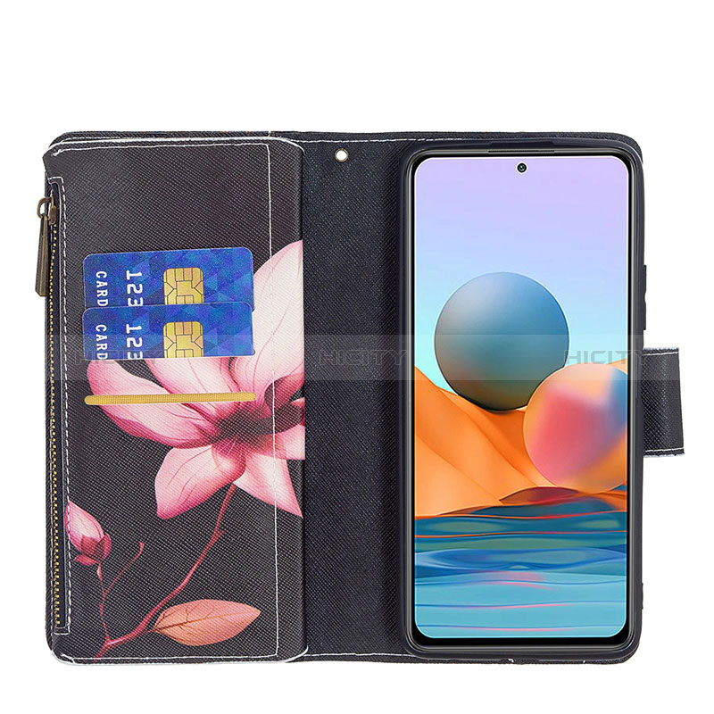 Funda de Cuero Cartera con Soporte Patron de Moda Carcasa BF3 para Xiaomi Redmi Note 10 Pro Max