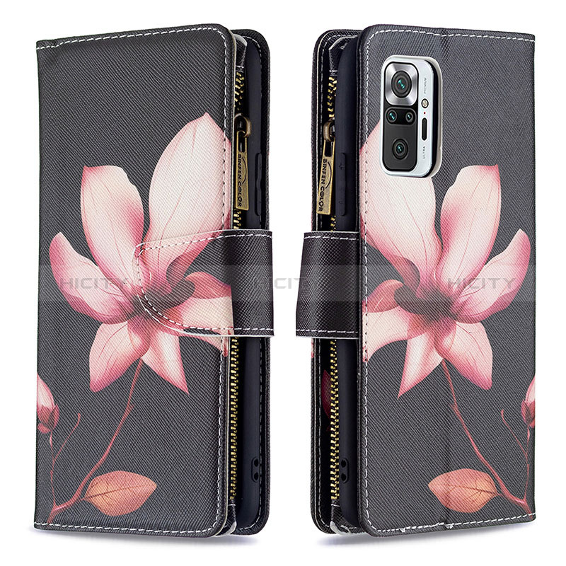 Funda de Cuero Cartera con Soporte Patron de Moda Carcasa BF3 para Xiaomi Redmi Note 10 Pro Max