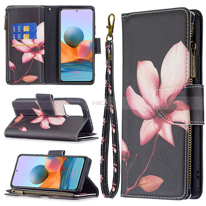 Funda de Cuero Cartera con Soporte Patron de Moda Carcasa BF3 para Xiaomi Redmi Note 10 Pro Max