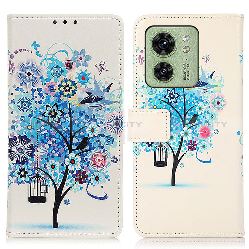 Funda de Cuero Cartera con Soporte Patron de Moda Carcasa D02Y para Motorola Moto Edge (2023) 5G