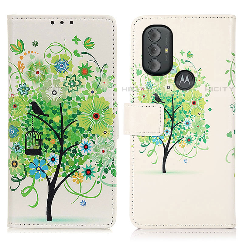 Funda de Cuero Cartera con Soporte Patron de Moda Carcasa D02Y para Motorola Moto G Play Gen 2