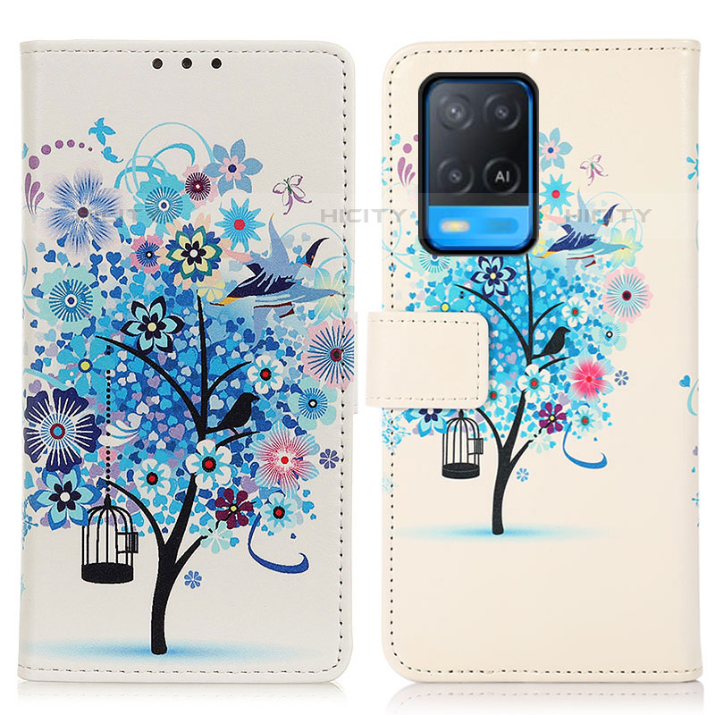 Funda de Cuero Cartera con Soporte Patron de Moda Carcasa D02Y para Oppo A54 4G