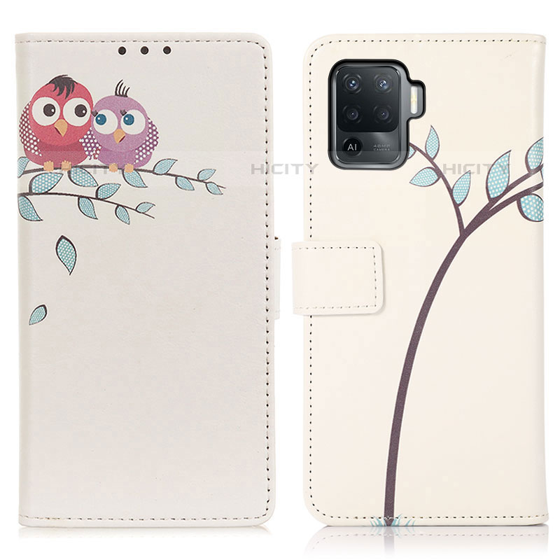 Funda de Cuero Cartera con Soporte Patron de Moda Carcasa D02Y para Oppo A94 4G