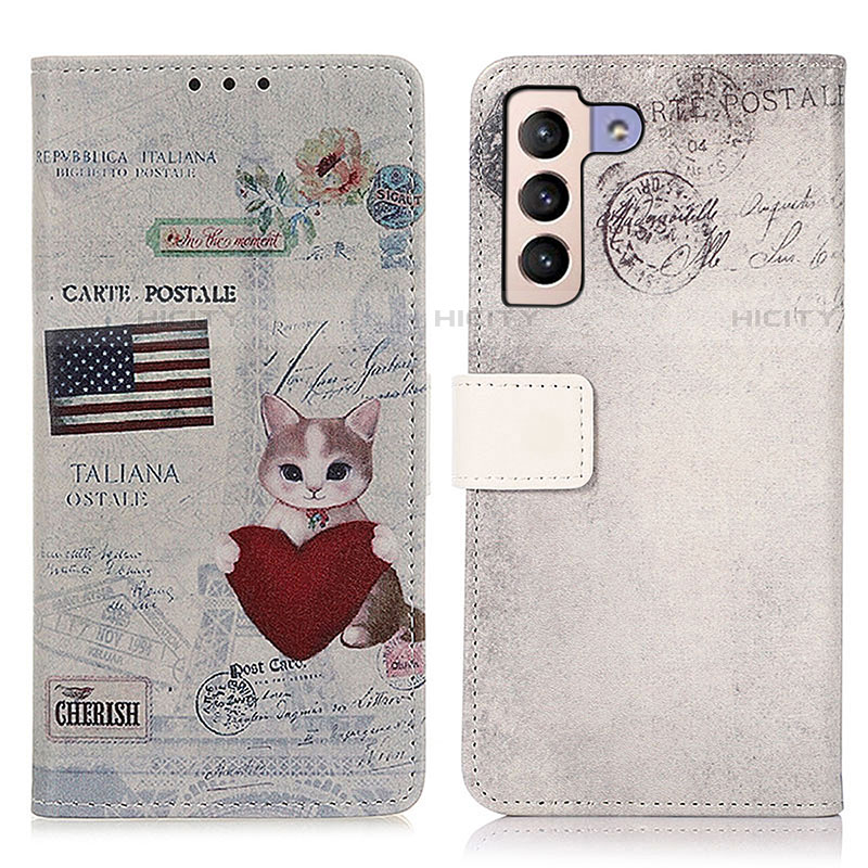 Funda de Cuero Cartera con Soporte Patron de Moda Carcasa D02Y para Samsung Galaxy S21 FE 5G