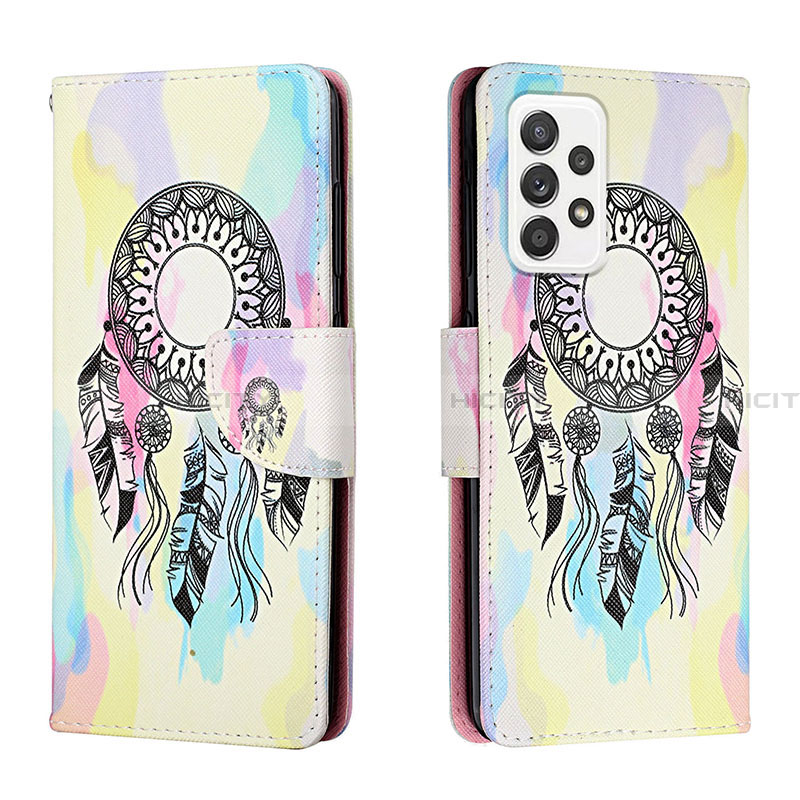 Funda de Cuero Cartera con Soporte Patron de Moda Carcasa H01X para Samsung Galaxy A33 5G Vistoso