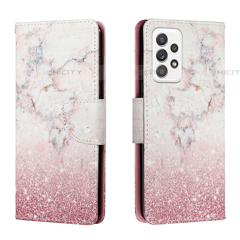 Funda de Cuero Cartera con Soporte Patron de Moda Carcasa H01X para Samsung Galaxy A53 5G